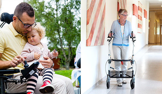 Elrullstolar och rollatorer